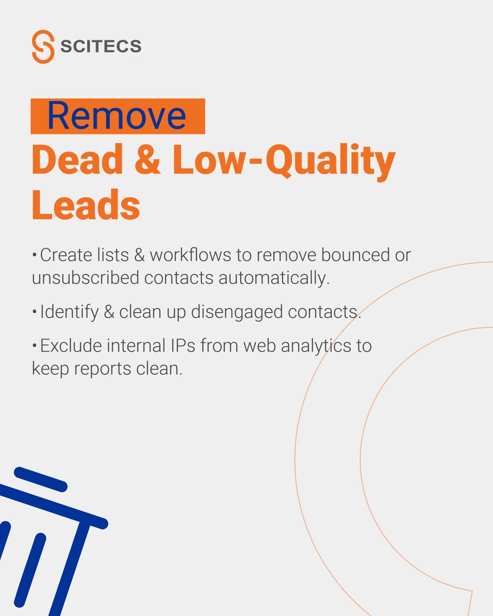 Scitecs's tweet image. 🚀 It’s time to clean up your HubSpot CRM and turn it into a powerful, revenue-driving machine. Here’s how! ⬇️

#HubSpot #CRM #DataCleanUp #HubSpotCRM