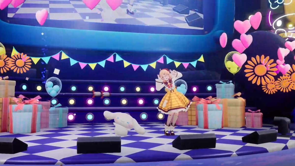 MAS17893's tweet photo. ねるちゃんとシナモンくん、プリンくんとのコラボステージかわいかったね！演出も華やかだったし衣装がマッチしてる���もいいね！
MetaMeは初めてだったけどスムーズに���れて良かった〜　#サンリオVfes https://t.co/JQmq5xtSd4