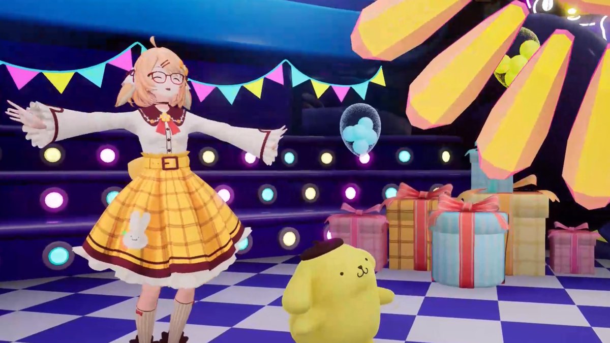 MAS17893's tweet photo. ねるちゃんとシナモンくん、プリンくんとのコラボステージかわいかったね！演出も華やかだったし衣装がマッチしてる���もいいね！
MetaMeは初めてだったけどスムーズに���れて良かった〜　#サンリオVfes https://t.co/JQmq5xtSd4