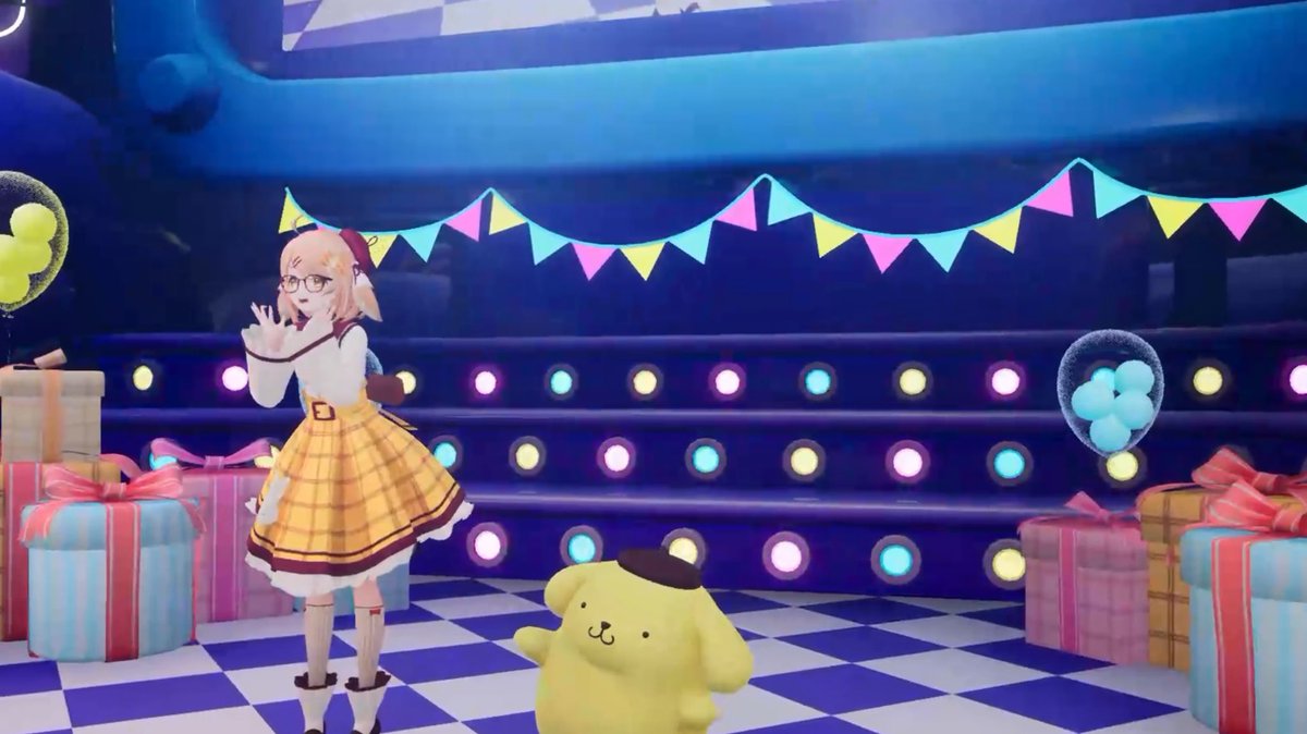 MAS17893's tweet photo. ねるちゃんとシナモンくん、プリンくんとのコラボステージかわいかったね！演出も華やかだったし衣装がマッチしてる���もいいね！
MetaMeは初めてだったけどスムーズに���れて良かった〜　#サンリオVfes https://t.co/JQmq5xtSd4