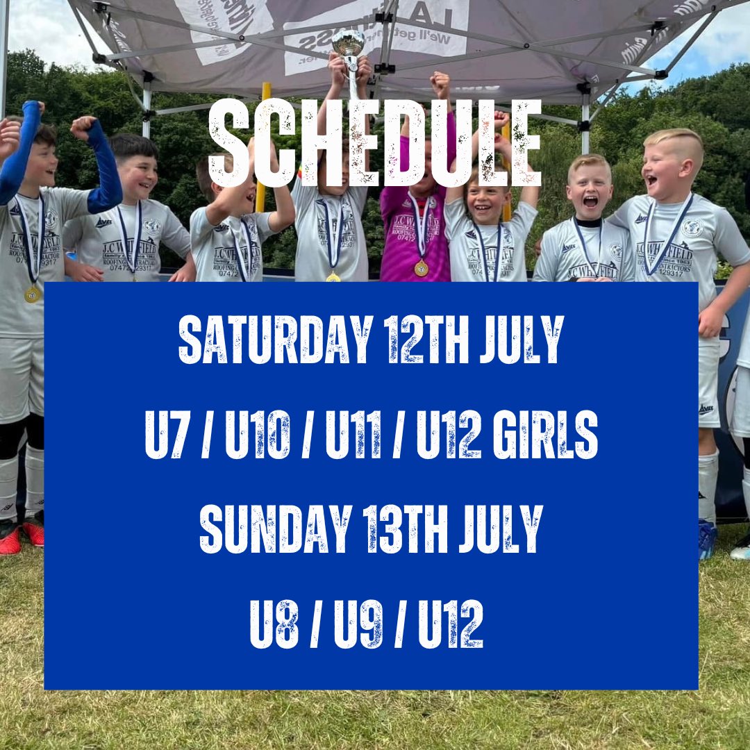 SUMMER TOURNAMENT 2025 ! 

Our AWFC Summer Tournament will take place on the weekend of 12th and 13th July. 

24/25 age groups 

Saturday - U7 / U10 / U11 / U12 Girls
Sunday - U8 / U9 / U12 

DM us for more details