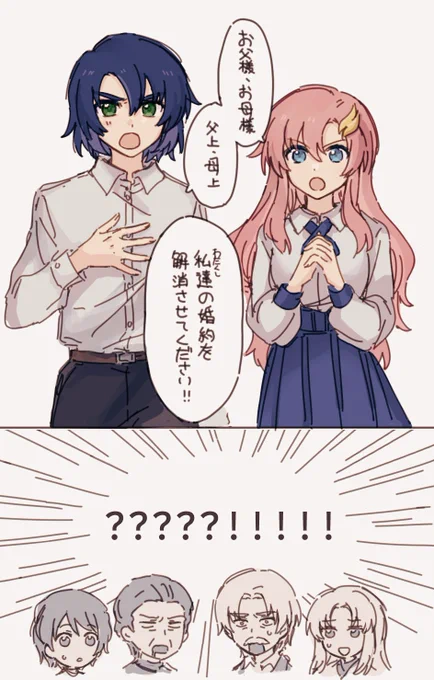 雑パロ ほぼ本編設定で平和時空のアスランとラクス(アスカガ&キララク前提) 