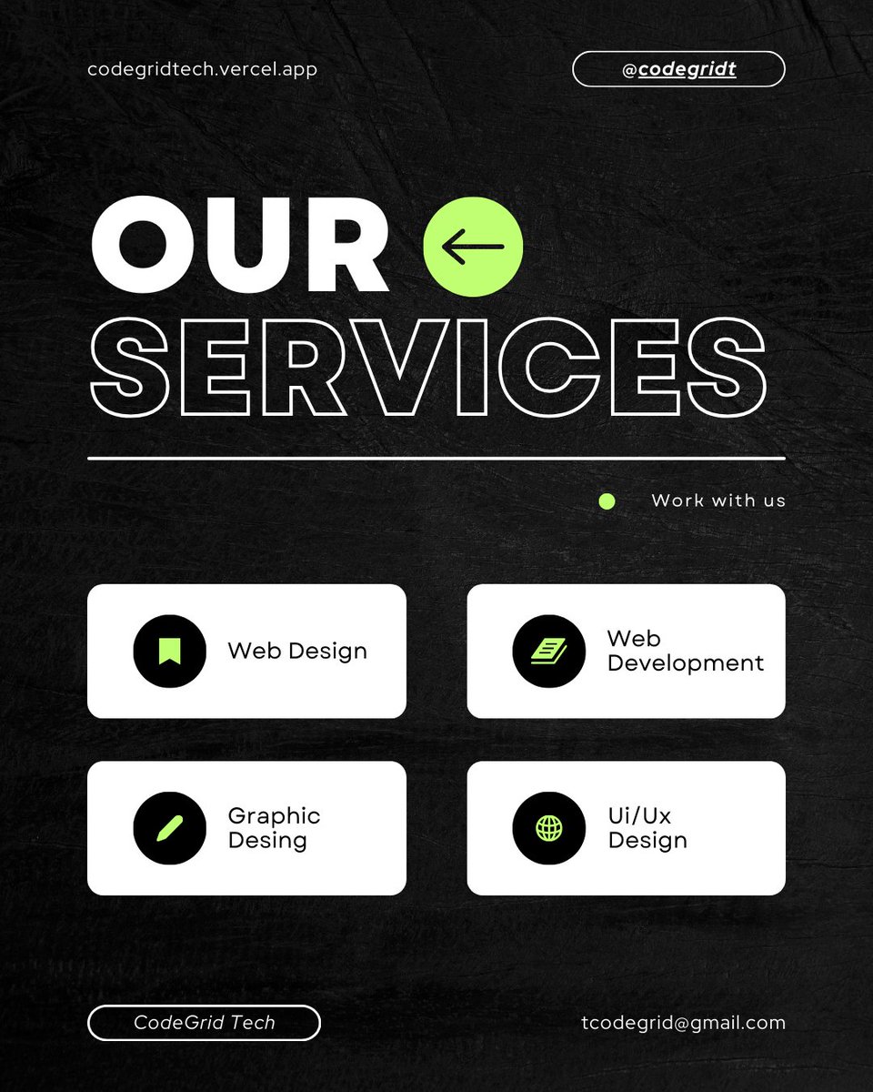CodeGridT's tweet image. 💻 Website Development Services 🌐
Looking to build or upgrade your website? We've got you covered!
📧 Email us: tcodegrid@gmail.com
📞 Call/WhatsApp: +91 7359787915
📩 DM us now for inquiries!
#WebsiteDevelopment #WebDesign #DigitalSolutions