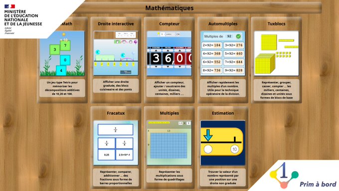 Cycles 1⃣, 2⃣ et 3⃣ | Enseigner

📌 Educajou, une collection d’applications d’intérêt éducatif, libres et gratuites

▶️ primabord.eduscol.education.fr/educajou

✅ applications en mathématiques
✅ applications en français
✅ applications pour la gestion d'école
✅ outils pour la classe