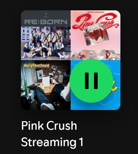 [ENG/ESP↓] 🎵100.ᐟ STREAMING PLAYLIST GUIDE🎵

Hi &amp;❤️‍🔥! Let's support #ONEPACT this comeback 💯 Follow this guide to create your own 100.ᐟ focused playlist on SPOTIFY and APPLE MUSIC🎶

🔗EX: open.spotify.com/playlist/4LNNB…

🔽+STREAM GUIDE BELOW
#원팩트 #PINKCRUSH_100