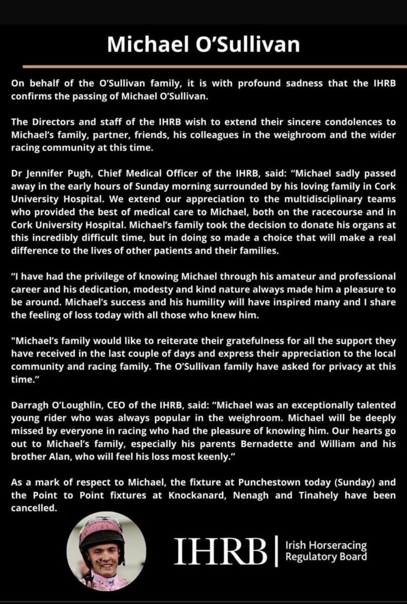 Incredibly sad news x