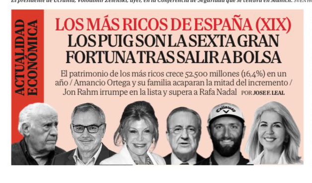 Un trabajo periodístico imprescindible cada año desde hace 19, la lista de los más ricos de España que se publica en El Mundo👌🏻

Enhorabuena al colega que lo dirige, José F. Leal <a href="/ricologias/">Jose F. Leal</a>. Vaya currazo