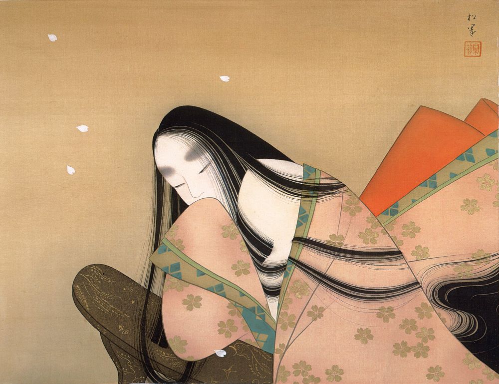 お・小野小町】 平安時代の女流歌人・小野小町は、優れた和歌を詠んだ