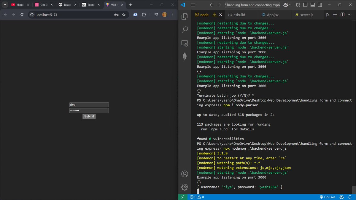 YashChandan_'s tweet image. Day 92:🚀 Simplify form handling in React with React Hook Form!
✅ Less code & better performance
✅ Built-in validation (required, minLength, etc.)
✅ Easy form submission
🤔👇 #ReactJS #WebDev #ReactHookForm
Thanks @codewithharry