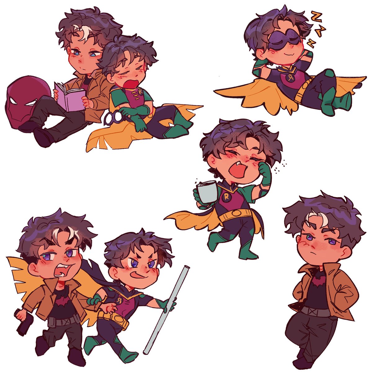 MokadaDani's tweet image. i wanted stickers #TimDrake #jasontodd