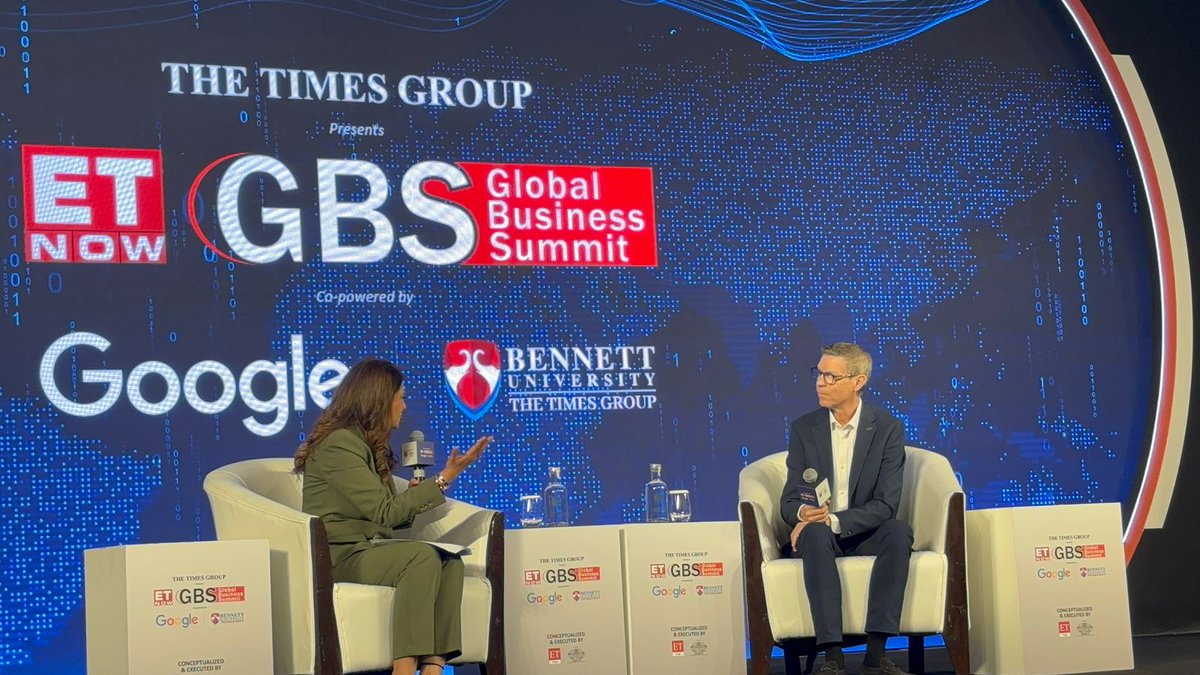 raaahulpandey's tweet image. 📶🚀 5G isn’t just speed—it’s a revolution! Andrés Vicente of @Ericsson shares the possibilities of a hyper-connected world. #GBS2025 #ScriptingATomorrow