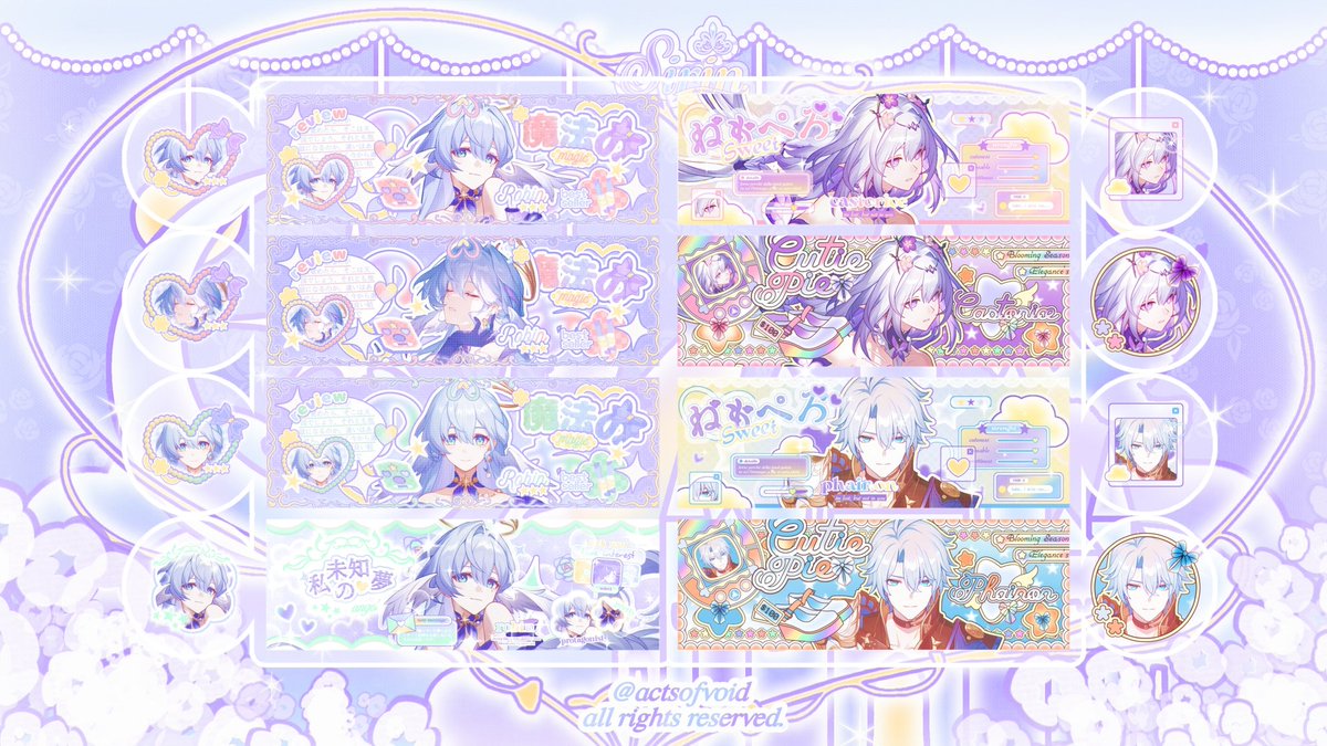 actsofvoid's tweet image. any kind of interactions are cherised 🐰🎀

hellO ! sirin di sini bawa layout ready stock HSR robin, phainon dan castorice with price on ALT, dan bisa ditake di DM mulai jam 17:00 WIB !! ayo jajan !! thank you 🥺💗

🐇 #zonaba #zonauang