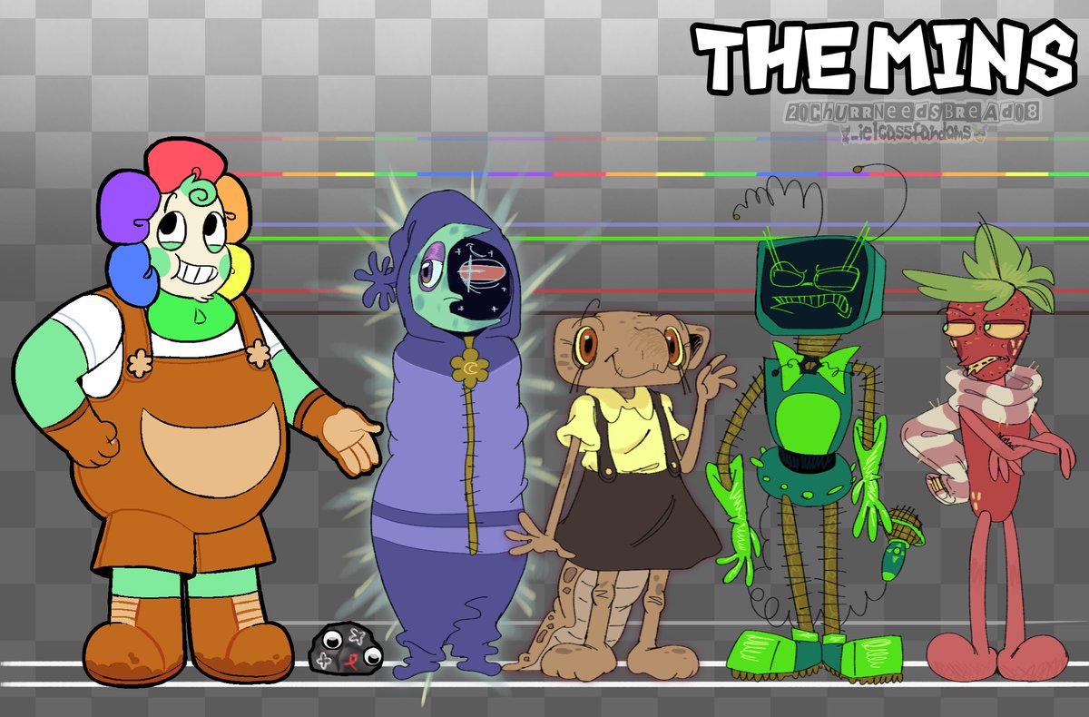 DanysGarbageWLD's tweet photo. [ESP/ENG] 🪰🗑️GARBAGE!TOONS🗑️🪰 PART 1

Introducing... THE MINS! And 1 Lethal lol

(I had to draw them straight, but in reality Asto and Sprot have back problems)

🪰______________________________
#DGWDany #DGWEE #DGWAsto #DGWShelly #DGWSprot #DGWPebe #DandysGarbageWorld https://t.co/IeAG3Ib92W