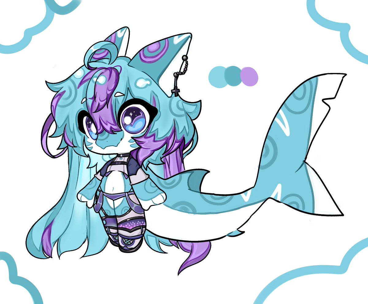 Cyan_Sleepyhead's tweet photo. Muchas gracias @jen45draw  por esta versión de mi personaje le quedó muy hermosa y tierna https://t.co/cbpW6glDuL