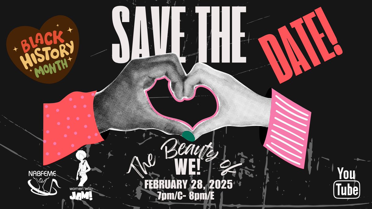 It’s #blackhistorymonth ...  Join #NABFEME on <a href="/YouTube/">YouTube</a>  Live for "The Beauty of WE!" Promoting unity over division... we will spotlight meaningful narratives that highlight the richness of the Black experience from unexpected voices... our non-Black friends &amp; colleagues.  #JoinUs