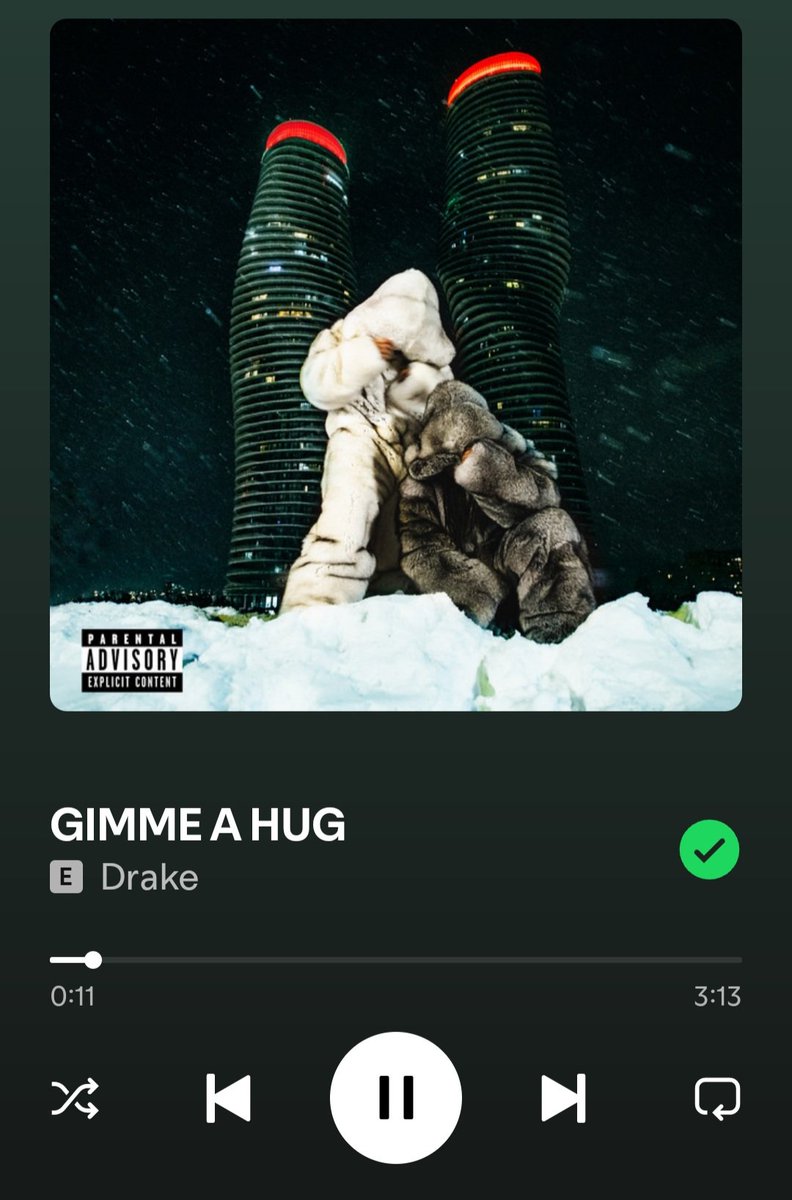Drake really the type of Mf to say "where my hug at"

Anyways

This shît has been on repeat 🔥🔥