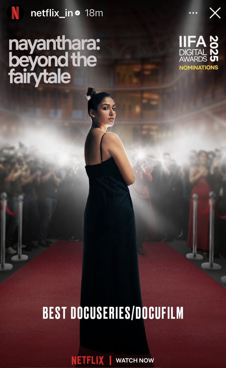 SViky99's tweet photo. #LadySuperstar #Nayanthara nominated in IIFA Digital Awards 2025 for Best Documentry Web Series #BeyondTheFairyTale https://t.co/QBqJJOvGRw