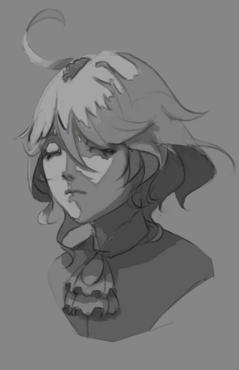 Painting exercise (1hr 50 mins) #Furina