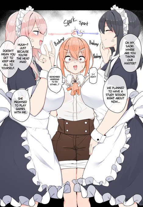 【ENG】Maids Fighting Over Their Master
(1/2) 