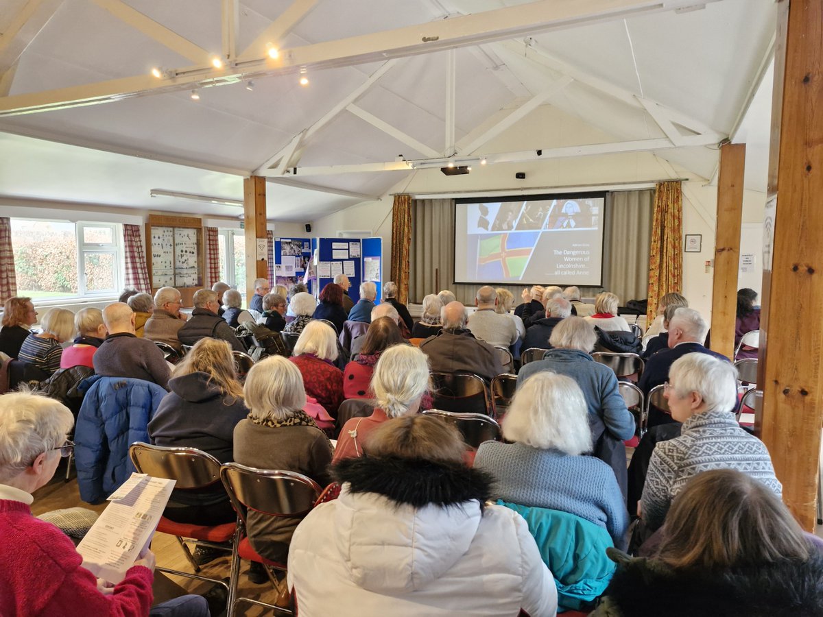 A good time yesterday speaking to a packed house at #Willoughby about Dangerous Women of Lincolnshire. The home village of the famous Captain John Smith.