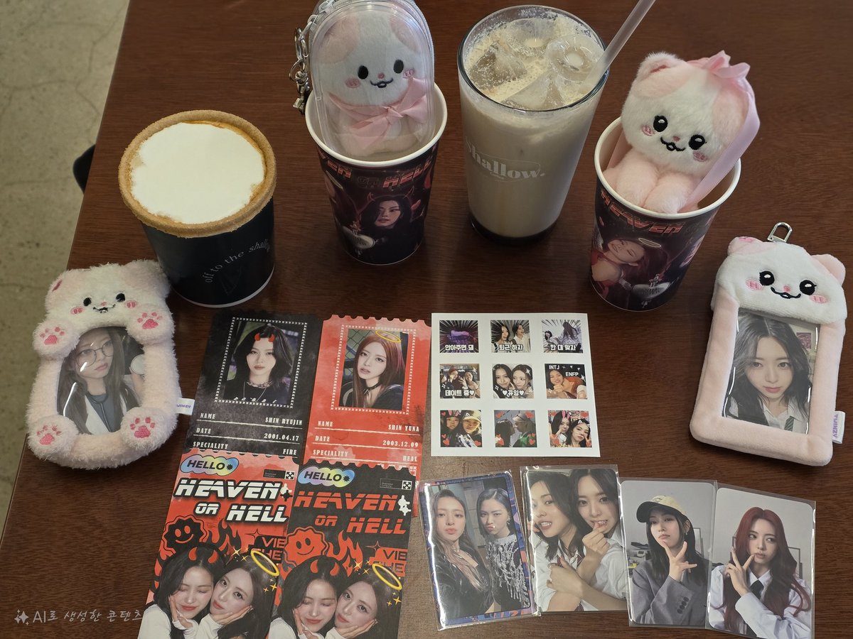 #HEAVEN_OR_HELL
#신자매_FOREVER
너무너무 예쁘고 감각적으로 꾸며져 있던 신자매 카페였어요!! 수다떠는데 정신 팔려서 막판에 럭드를 하려는 순간 딱 럭드가 마감되서 아쉬웠지만😂 다음부터는 카페에 도착하자마자 럭드부터 해야겠다는 교훈을 얻었어요!! 예쁜 신자매 카페 열어주셔서 감사합니다