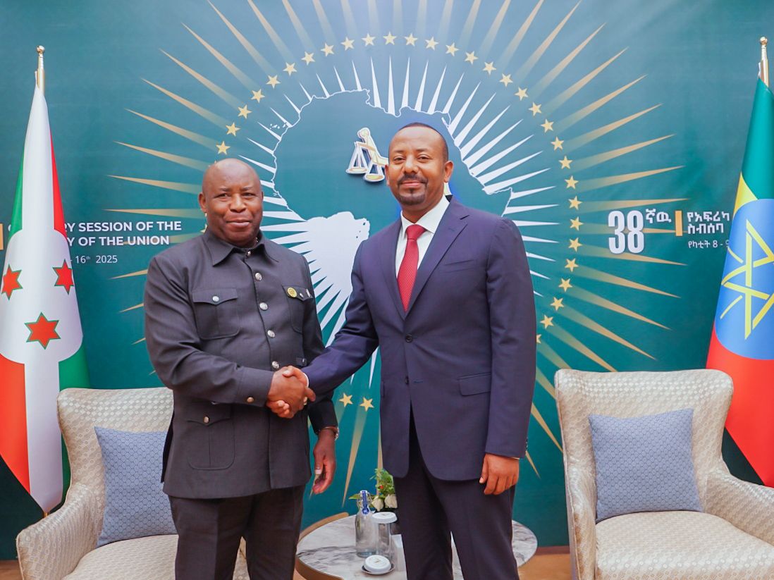 Abiy Ahmed Ali 🇪🇹 (@abiyahmedali) on Twitter photo Day two of the AU Summit and continued discussions. I met with President <a href="/JDMahama/">John Dramani Mahama</a> of Ghana and President <a href="/GeneralNeva/">SE Evariste Ndayishimiye</a> Evariste Ndayishimiye of Burundi. We shared common concerns and explored opportunities for the continent, reaffirming our commitment to enhanced cooperation. Day two of the AU Summit and continued discussions. I met with President <a href="/JDMahama/">John Dramani Mahama</a> of Ghana and President <a href="/GeneralNeva/">SE Evariste Ndayishimiye</a> Evariste Ndayishimiye of Burundi. We shared common concerns and explored opportunities for the continent, reaffirming our commitment to enhanced cooperation.