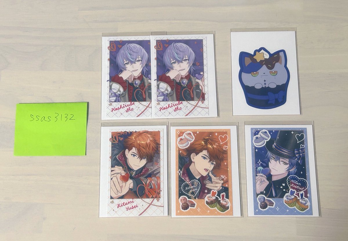 【交換】にじさんじ Melty Valentine バレンタイン チェキ風カード 缶バッジ OS特典

(譲)👻🔪、🐙🌟、🦋⏳、📿🍔

(求)🌩🦒

※白枠↔白枠、色枠↔色枠同士の交換

郵送での交換のみ
検索からでもお気軽にお声掛けください。