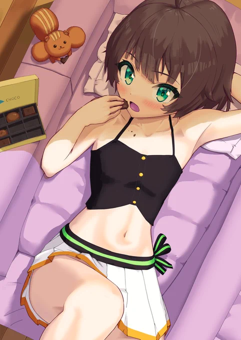 くっそーバレンタイン間に合いませんでしたぜそれはそうとさっきのまつりちゃんとこよちゃんの距離感面白かったですね #祭絵 