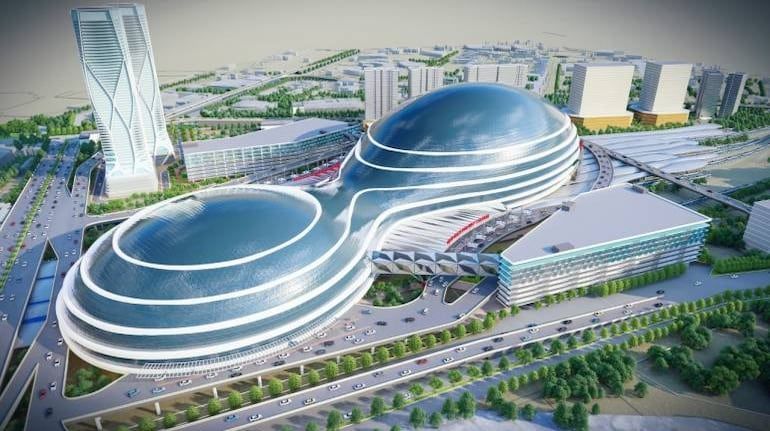 IndianTechGuide's tweet image. 🚨 Old and new designs of New Delhi railway station redevelopment.