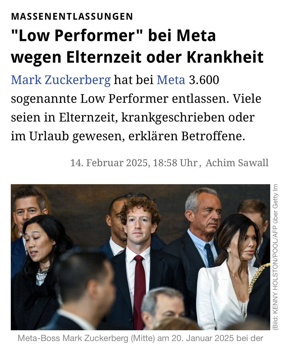 Meta entlässt gezielt Mitarbeitende, die in Elternzeit , krankgeschrieben oder im Urlaub sind. Mittlerweile gilt das Unternehmen als eines der grausamsten in der Branche. Alles egal, solange die Rendite stimmt? Dabei zählt die Firmenkultur doch zu den wichtigsten Faktoren, oder?