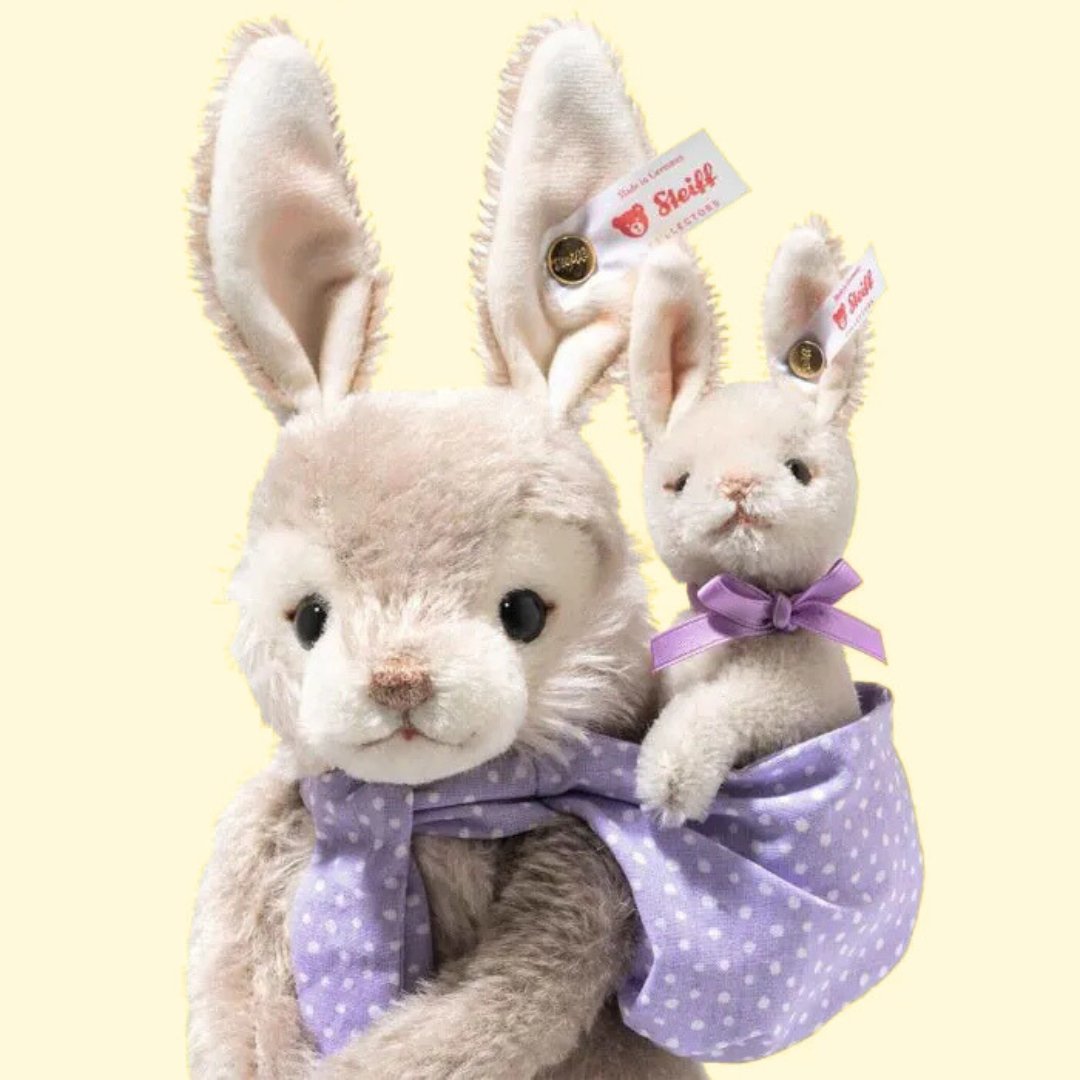 Teddybearland's tweet photo. Celebrating the beauty of springtime, this set presents a mother rabbit and her baby, symbolizing new life. 🐰
Use code FXV25 to get 25% off: https://t.co/wyvKEnLrJX
#Steiff #knopfimohr #teddys #toys #teddybear #Collectables #BearCollectables #teddybearland #steiffteddy https://t.co/vTaVVVLLOJ
