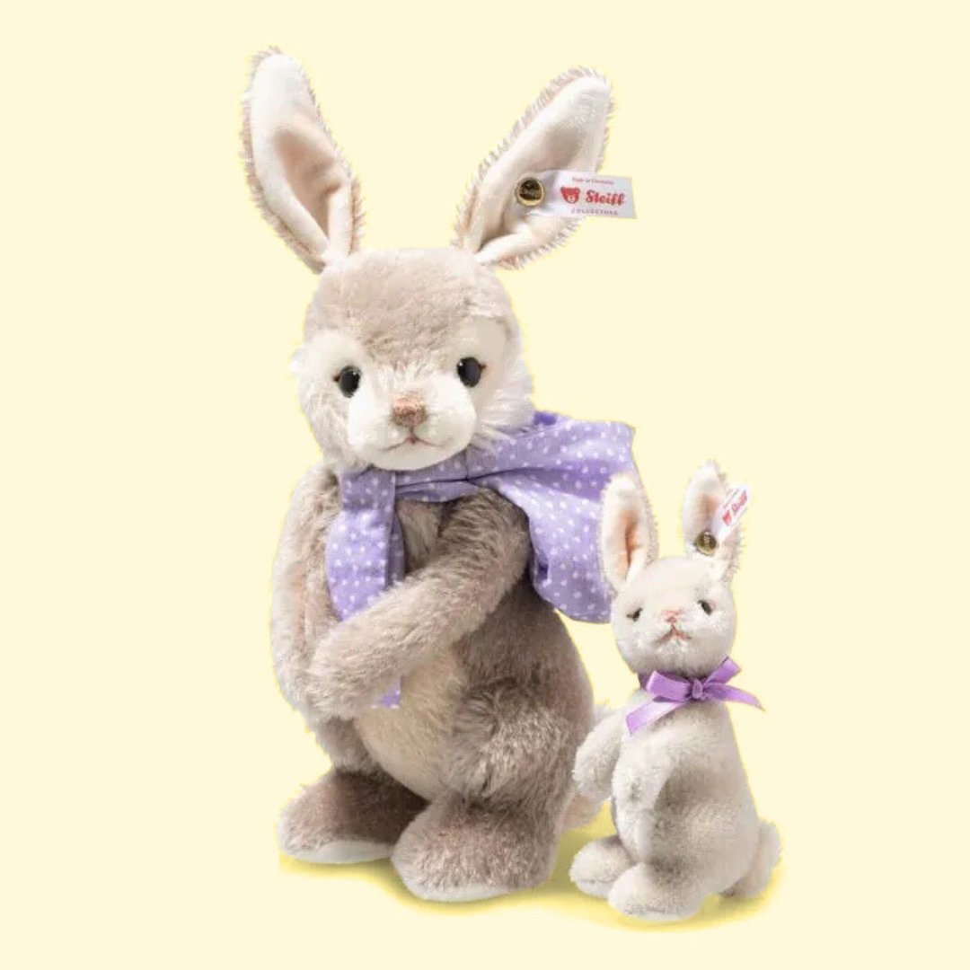 Teddybearland's tweet photo. Celebrating the beauty of springtime, this set presents a mother rabbit and her baby, symbolizing new life. 🐰
Use code FXV25 to get 25% off: https://t.co/wyvKEnLrJX
#Steiff #knopfimohr #teddys #toys #teddybear #Collectables #BearCollectables #teddybearland #steiffteddy https://t.co/vTaVVVLLOJ