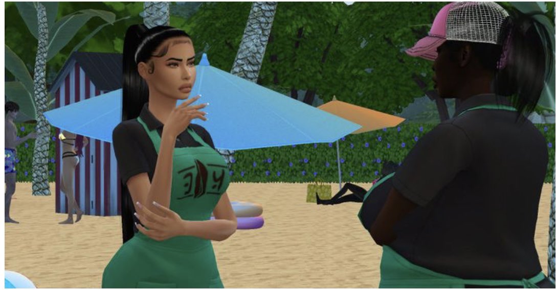 Leshawna c’est trop ma go sur ! qu’est-ce que je la kiffe ❤️ #BADDIESWESTSIMS