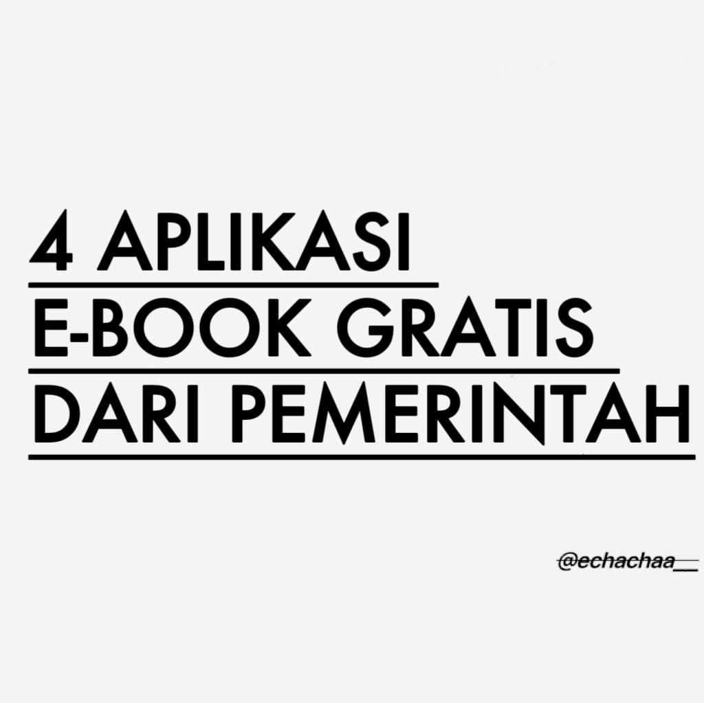 Yang hobi baca buku bisa banget cobain salah satu aplikasi 
e-book gratis ini nih 👇🏻