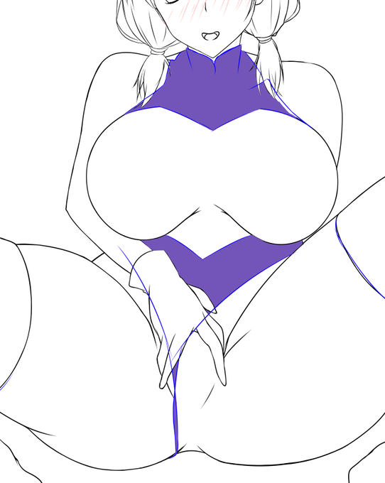 今日もせっせと線画を整えながら着色準備をしてましたよん〆(*゜ー゜)b