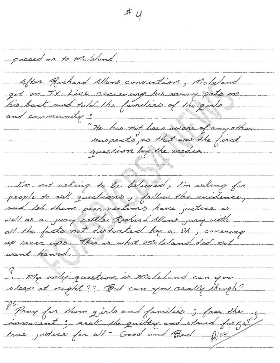 MattBlacInc's tweet image. Latest Documents | #Delphi #RichardAllen 

Ricci Davis Jnr. Letter to @MaxLewisTV @FOX59 

drive.google.com/file/d/1EXtXp3…

pages 4