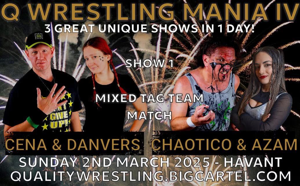 Dan Barnsdall aka Socks ๐งฆ (@themcwithsocks) on Twitter photo Two more matches for Q WRESTLING MANIA IV
This is going to be a huge day of shows
๐ฆ๐งฆ
๐คผโโ๏ธ <a href="/QWrestling1/">Quality Wrestling</a>
๐๏ธ qualitywrestling.bigcartel.com
#socks
#havant
#referee Two more matches for Q WRESTLING MANIA IV
This is going to be a huge day of shows
๐ฆ๐งฆ
๐คผโโ๏ธ <a href="/QWrestling1/">Quality Wrestling</a>
๐๏ธ qualitywrestling.bigcartel.com
#socks
#havant
#referee