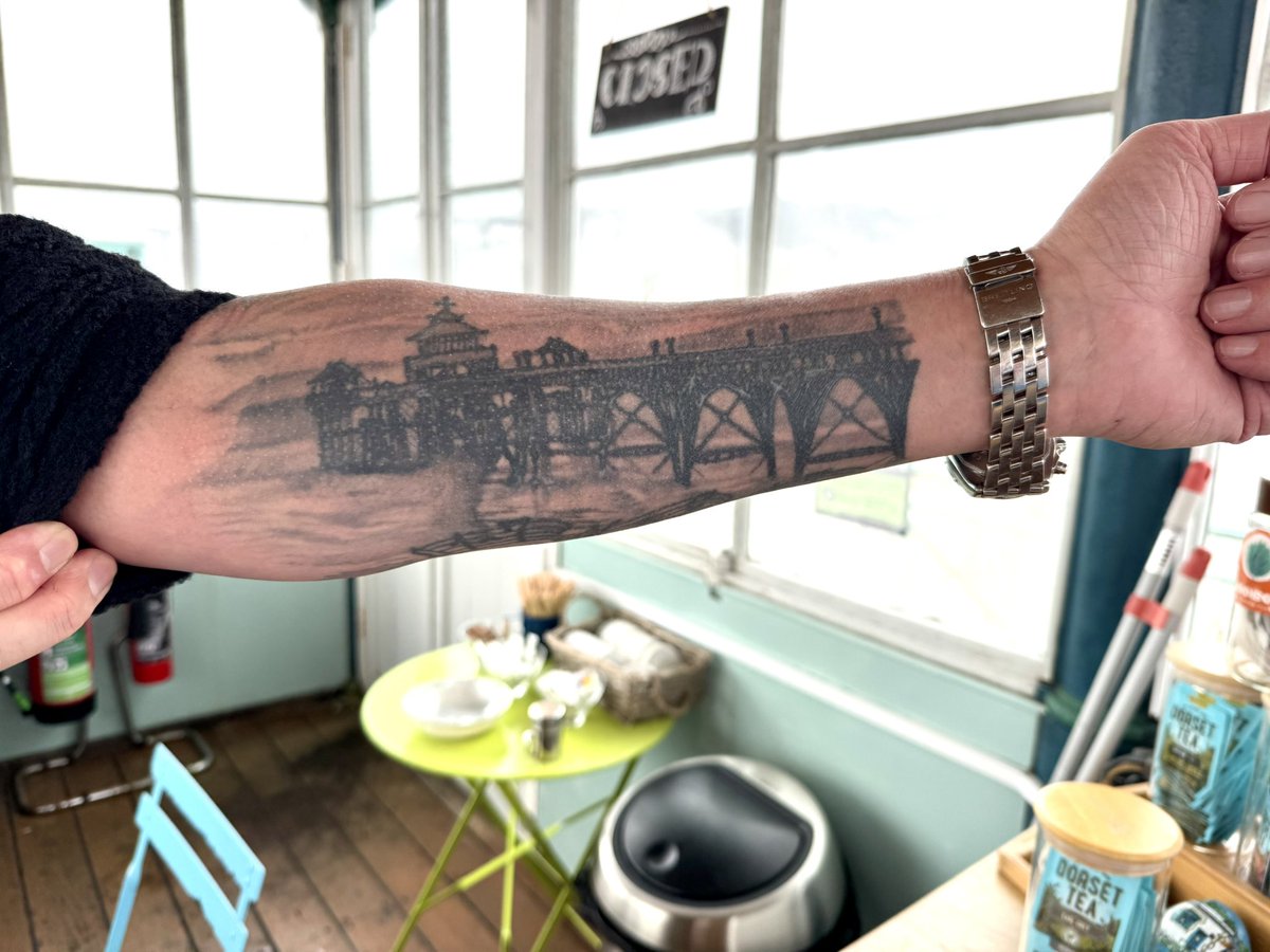 ClevedonPier (@clevedonpierg1) on Twitter photo There are people who love #ClevedonPier and then there are people who LOVE ClevedonPier! <a href="/PiersSociety/">NationalPiersSociety</a> <a href="/DiscovClevedon/">Discover Clevedon</a> #Tattoo ❤️ There are people who love #ClevedonPier and then there are people who LOVE ClevedonPier! <a href="/PiersSociety/">NationalPiersSociety</a> <a href="/DiscovClevedon/">Discover Clevedon</a> #Tattoo ❤️