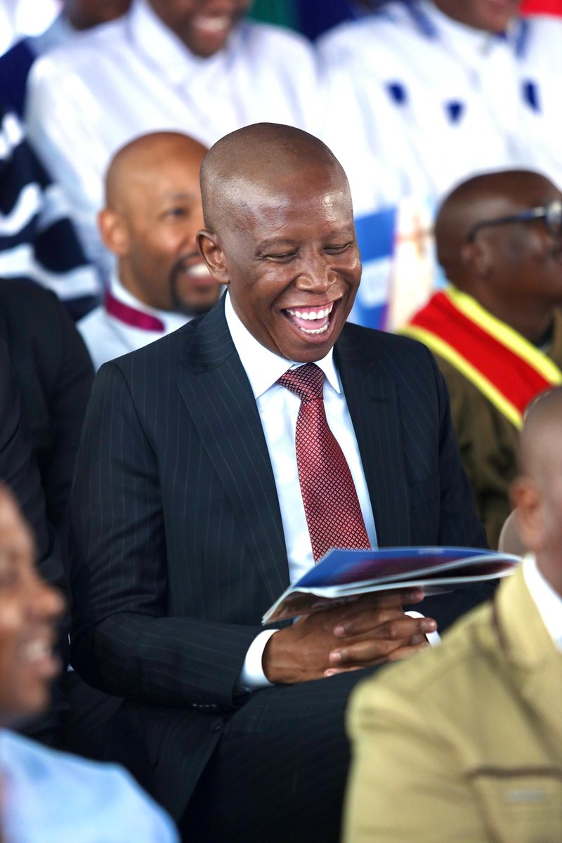EFFSouthAfrica's tweet photo. ♦️In Pictures♦️

The EFF President, Julius Malema and Deputy President, Godrich Gardee at St. Paul African Apostolic Church’s thanksgiving feast.

 We were indeed glad when they said let us go into the house of the Lord. https://t.co/0NSxmZQGOh