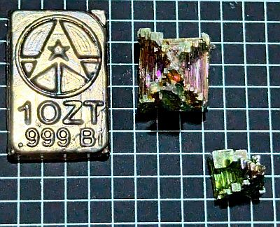 CoinOfNote's tweet photo. Bismuth is one of my favourite metals. I wrote about it last year: https://t.co/04LiVV9VBR

If you enjoyed that &amp; a little science, you may like this video by The Action Lab on the strange #magnetism of #Bismuth: https://t.co/W6oZvFA0CO  He does a lot of great #science videos. https://t.co/ZXYDItzuHx