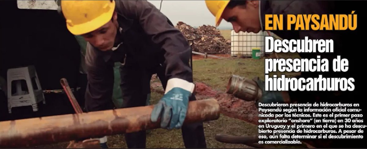Hablando de estafas, recuerdan cuando el gobierno de Tabaré Vázquez con Carolina Cosse como ministra de Industria anunciaron con bombos y platillos el hallazgo de petróleo en Paysandú? Se logró que la empresa  Schuepbach Energy responsable de la perforación, que cotizaba en bolsa