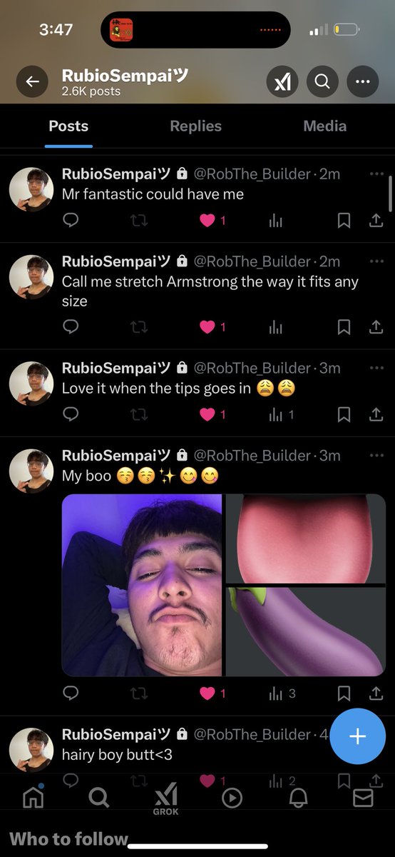 WorriedLess's tweet image. oomf is losing it