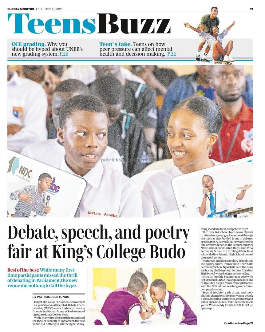 Mengo Students' Council (@mengo_council) on Twitter photo Sunday Monitor <a href="/DailyMonitor/">Daily Monitor</a> captures the electrifying moments from Ugandaโs biggest debate championship hosted by Kingโs College Budo.From high-stakes debates to poetic brilliance and the future of public speaking. <a href="/NDCUganda/">National Debate Council, Uganda (NDC)</a>
#DebateUG #Church #JananiLuwumDay #Muhoozi #Besigye Sunday Monitor <a href="/DailyMonitor/">Daily Monitor</a> captures the electrifying moments from Ugandaโs biggest debate championship hosted by Kingโs College Budo.From high-stakes debates to poetic brilliance and the future of public speaking. <a href="/NDCUganda/">National Debate Council, Uganda (NDC)</a>
#DebateUG #Church #JananiLuwumDay #Muhoozi #Besigye