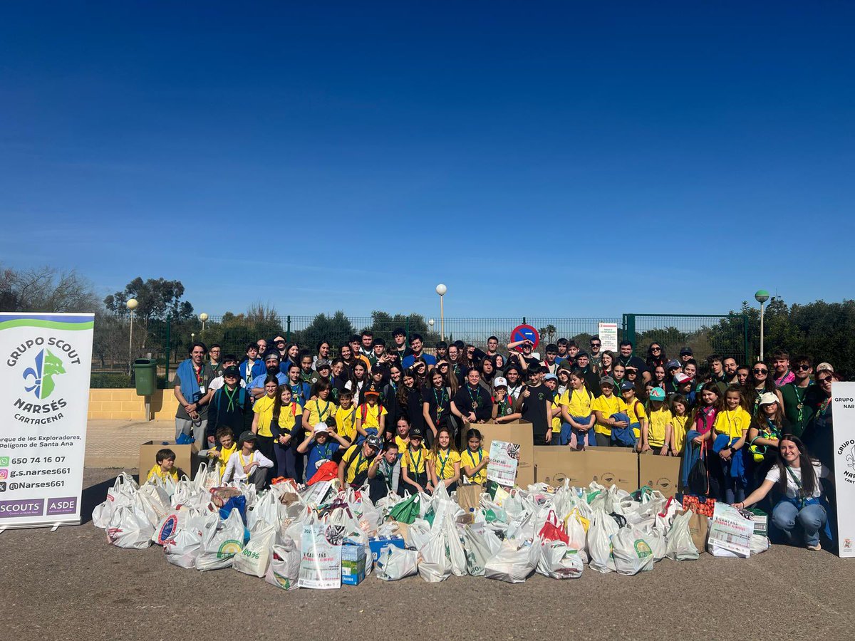 1000 gracias por los 1000kg de alimentos recogidos en todo el polígono de Santa Ana🫶🏼