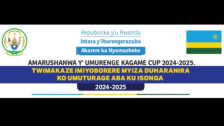 MunezaDegrace's tweet photo. None kuwa 16/02 @Nyamasheke harasozwa amarushanwa y'umurenge Kagame Cup yabimburiwe no gusiganwa ku magare
Hari kandi:
Foot⚽
Basket🏀
Volley🏐
Sitball
Athletism
Igisoro...
#Hungu &Kobwa bitabiriye
@Ryvcpnyamasheke @RwandaYouthArts @Rwanda_Sports @RDBrwanda @RwandaLocalGov https://t.co/XHbLYXBDSc