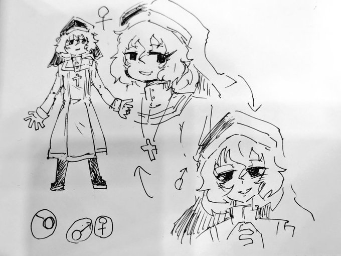 コミティア中のらくがき 