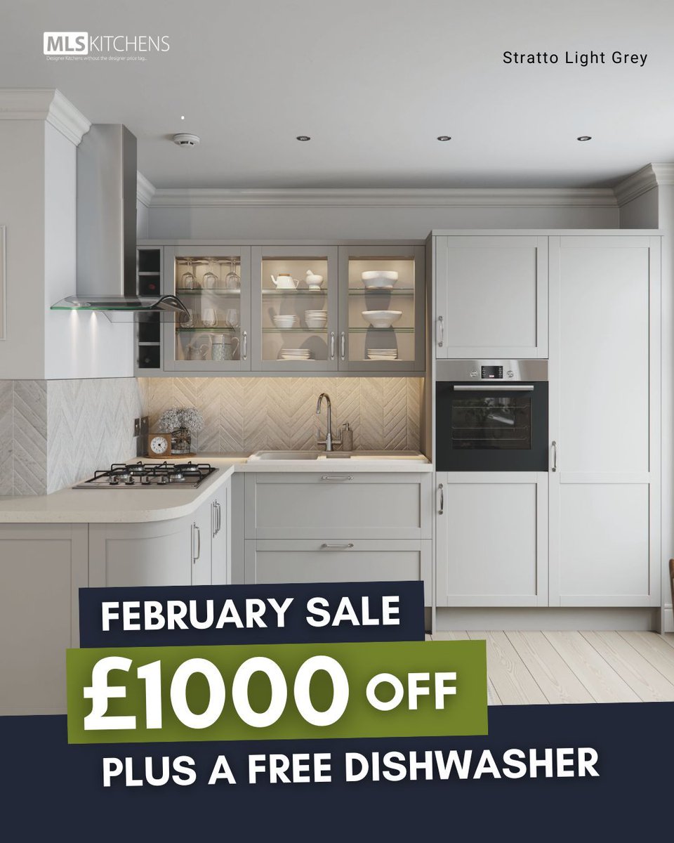 MLS Kitchens (@mlskitchens) on Twitter photo Get £1000 off plus a FREE dishwasher when you order by 28th February! Don’t miss out on this limited-time offer—send us a message to start designing your dream kitchen today.
T&Cs apply for new kitchens ordered before 28th February.
#mlskitchens #kitchensale #februarysale Get £1000 off plus a FREE dishwasher when you order by 28th February! Don’t miss out on this limited-time offer—send us a message to start designing your dream kitchen today.
T&Cs apply for new kitchens ordered before 28th February.
#mlskitchens #kitchensale #februarysale