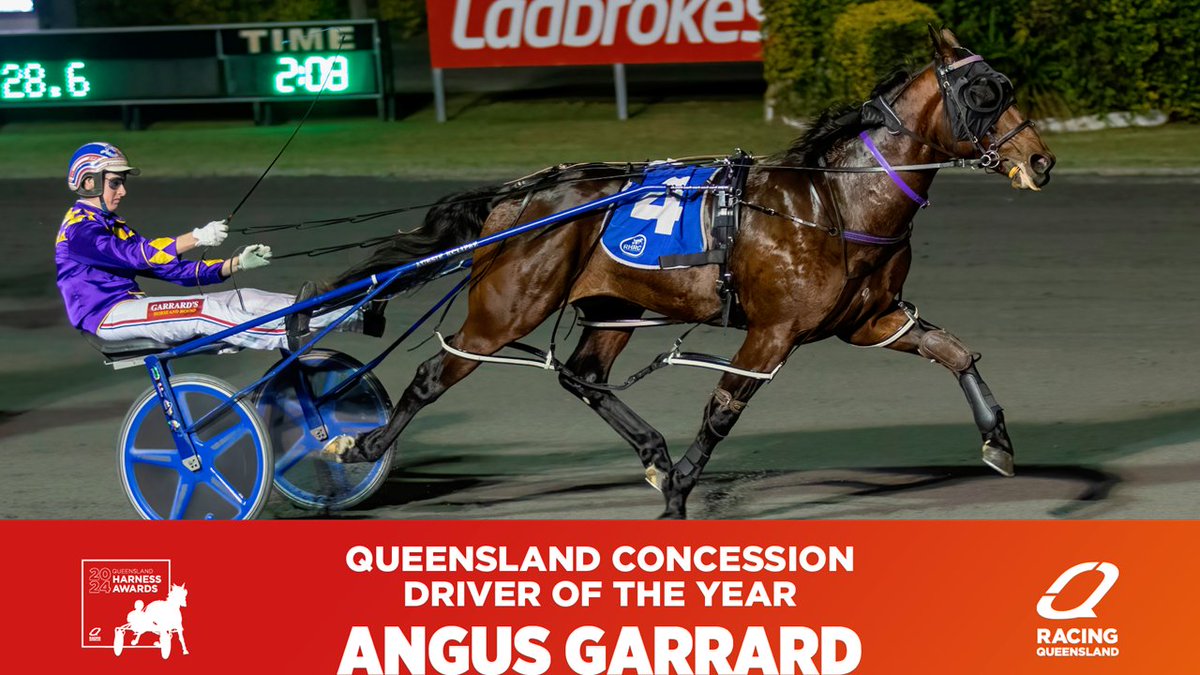 RaceQ (@raceqld) on Twitter photo π΄ 2024 Queensland Harness Awards π΄
π Concession Driver of the Year π
In the 2024 season, <a href="/garrard_angus/">Angus Garrard</a> excelled in the sulky, securing 164 wins for the year, marking his fifth consecutive Queensland Concession Driver of the Year title. Well done, Angus π
#QLDisRacing π΄ 2024 Queensland Harness Awards π΄
π Concession Driver of the Year π
In the 2024 season, <a href="/garrard_angus/">Angus Garrard</a> excelled in the sulky, securing 164 wins for the year, marking his fifth consecutive Queensland Concession Driver of the Year title. Well done, Angus π
#QLDisRacing