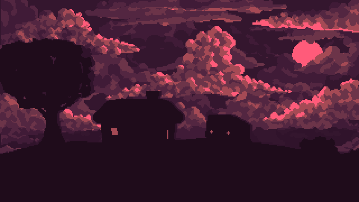 Dramatic sky

#pixelart #aseprite #IndieGameDev