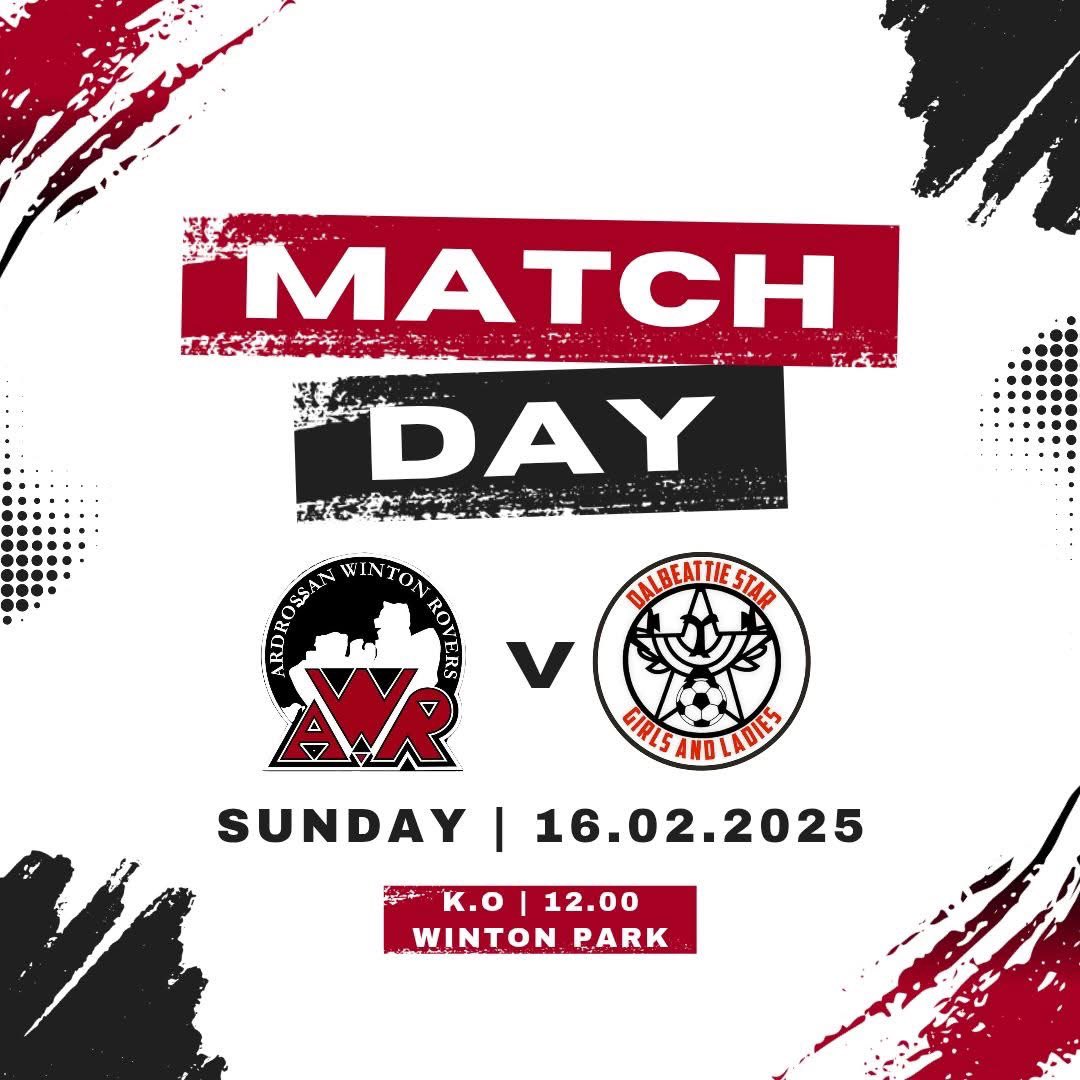 👊it's match day 
🏆swfl south league 
🆚️Dalbeattie Star 
🕛12:00ko
🏟 Winton Park 
📺live score update on usqour app

⚫️⚪️🔴
#monthewinton 

Home kit sponsors TM Cleaning Services 

Away kit sponsors CAMPBELLS AIR CONDITIONING &amp; REFRIGERATION